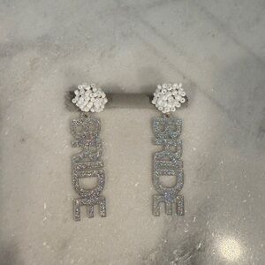 Beaded BRIDE Earrings